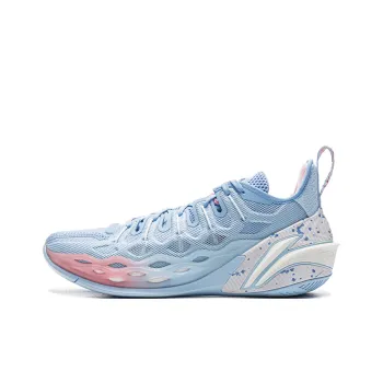LiNing Buckets Shock Absorbers Slip Resistant Breathable Low Top Basketball Shoes Men's Blue
