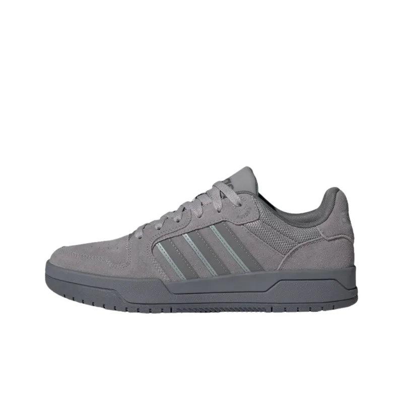 Adidas ENTRAP Anti Slip Wear Resistant Low Top Skateboard Shoes Unisex Gray-0