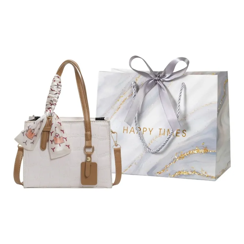Miss Angel PU Handbag Regular Women's White/Black-13