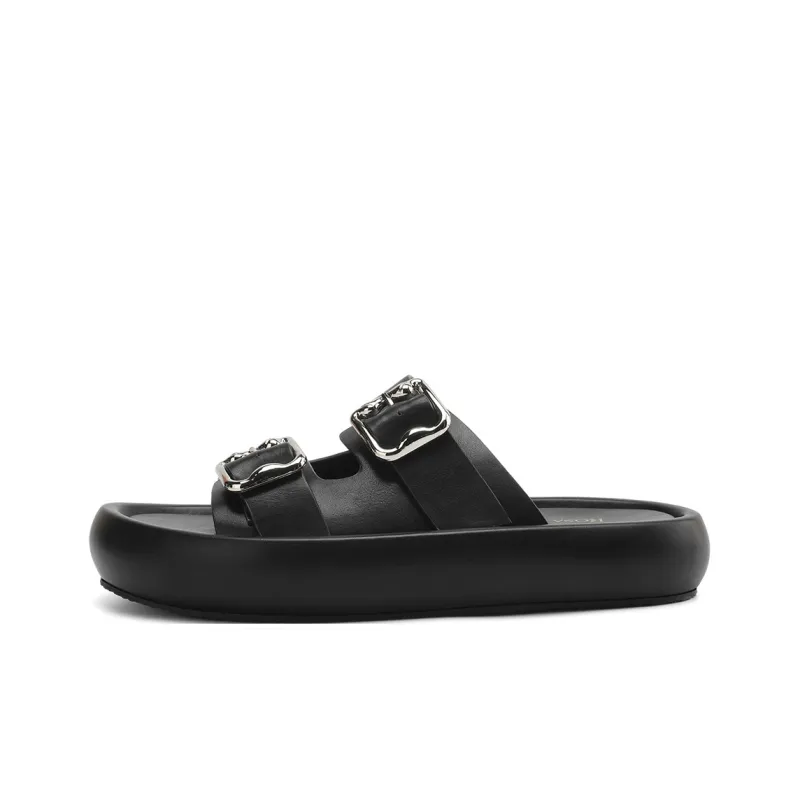 Rosa Bianca PU Polyurethane Rubber Sole Abrasion Resistant Slide Slippers Women's-0