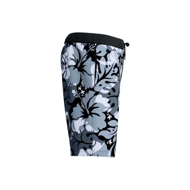 Speedo Swimming Shorts Men's Gray White-2