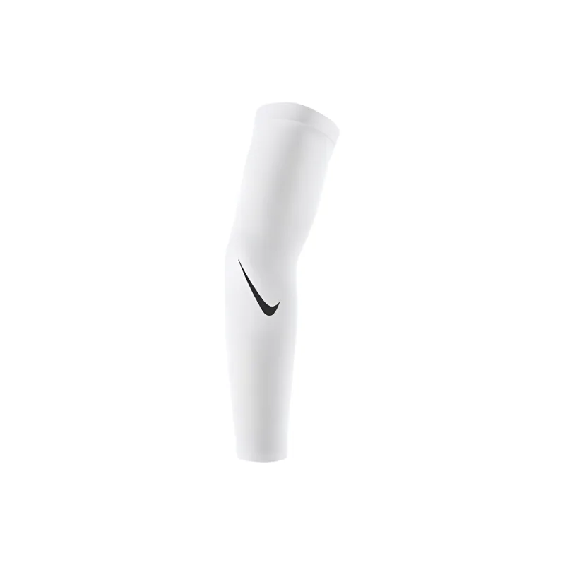 Nike Basketball Cycling Arm Guards White Polyester, Elastane Unisex-0