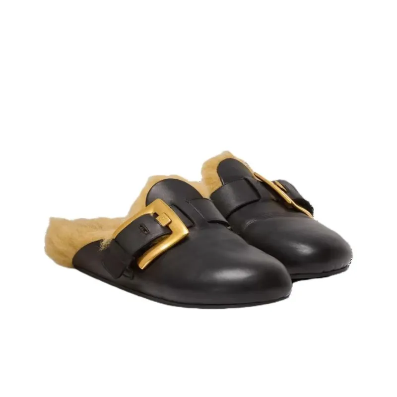 BALMAIN Closed Toe Slippers Men's Black-2