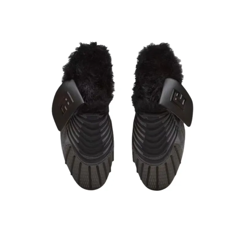 BALMAIN Abrasion Resistant Closed Toe Slippers Men's Black-3