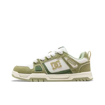 DC Shoes STAG PRO Anti Slip And Wear Resistant Height Increasing Low Top Skateboard Shoes Women's Mint Milk Green