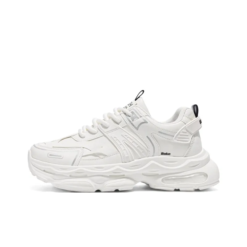 BAKE Cushioning Slip Resistant Height Increasing Low Top Chunky Sneakers Men's-0