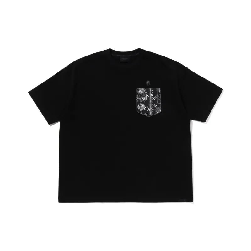 BAPE BLACK Paisley Ii Pocket Tee-4