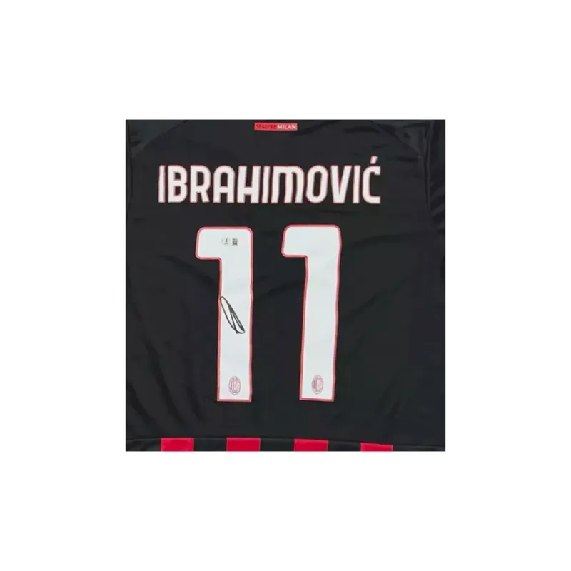 Three For AC Milan Team Black Jersey Exquisite Mounting, Outer Frame Approx. 65x85cm-3
