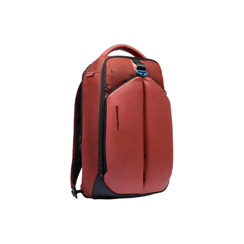 PIQUADRO Zip Closure Backpack Unisex Red-1