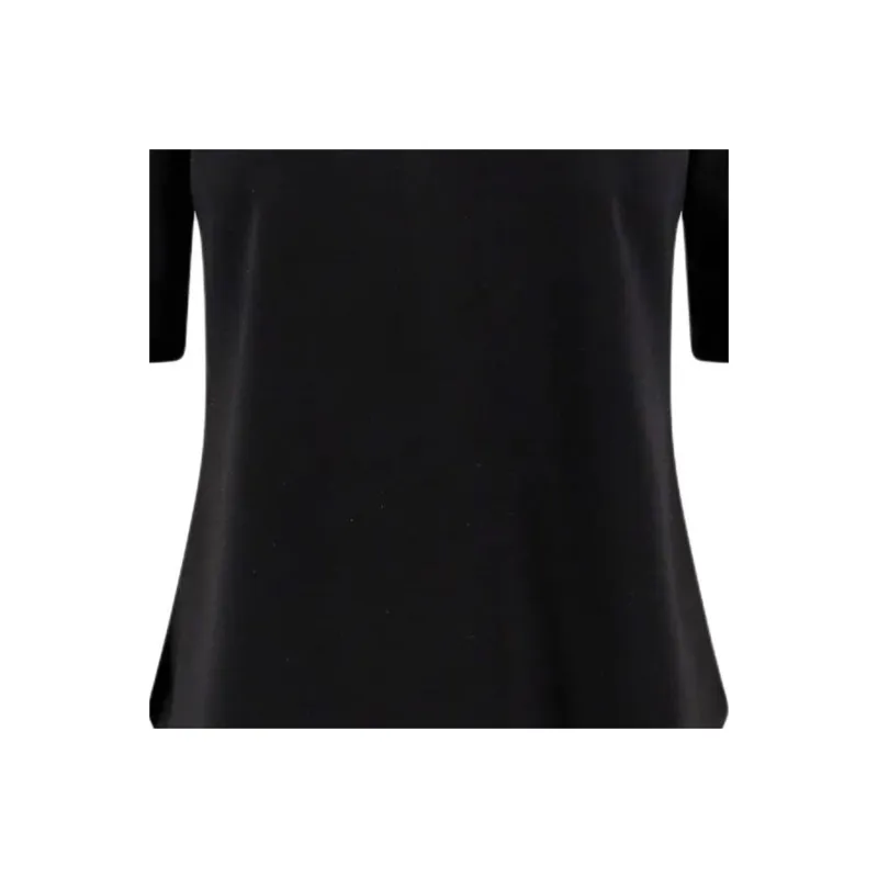 MaxMara Zip Detailed Crewneck T Shirt-3