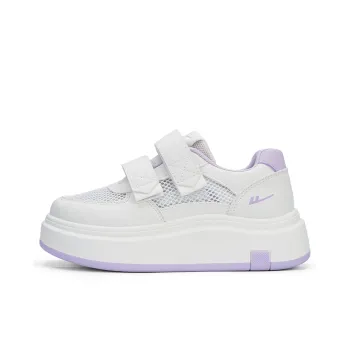 Warrior Anti Slip Wear Resistant Low Top Casual Shoes Women's Beige Purple