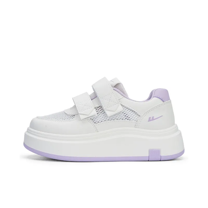 Warrior Anti Slip Wear Resistant Low Top Casual Shoes Women's Beige Purple-0