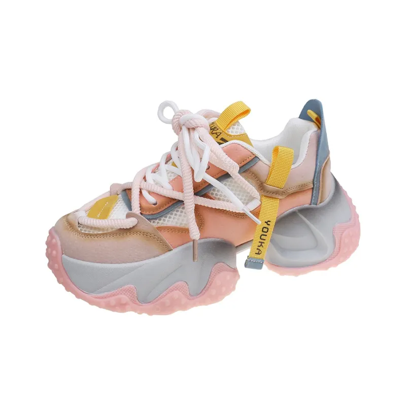 Dragon Dance Breathable Low Top Chunky Sneakers Women's-0
