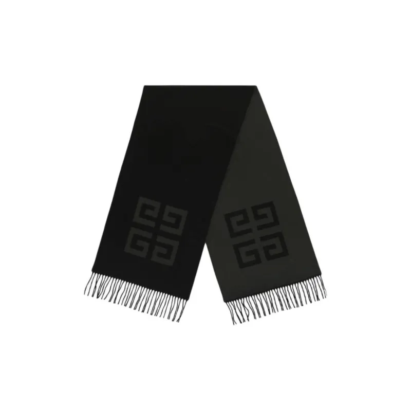 Givenchy Tassel Trim Monogram Scarf-1