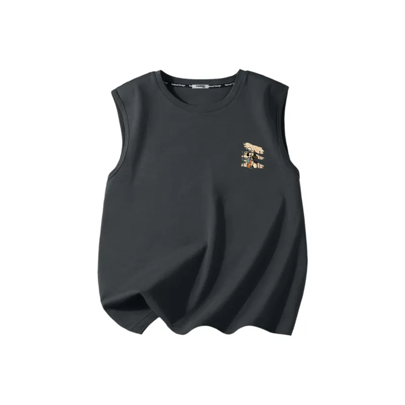 HUANQIU Tank Tops Unisex-5