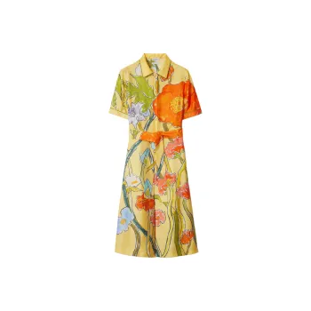 Burberry x Highgrove Short Sleeved Dress Women's Multicolor