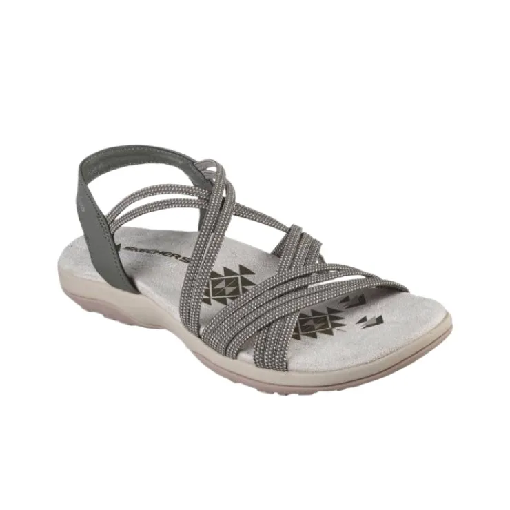 Skechers Reggae Slim Beach Sandals Women's Gray-2
