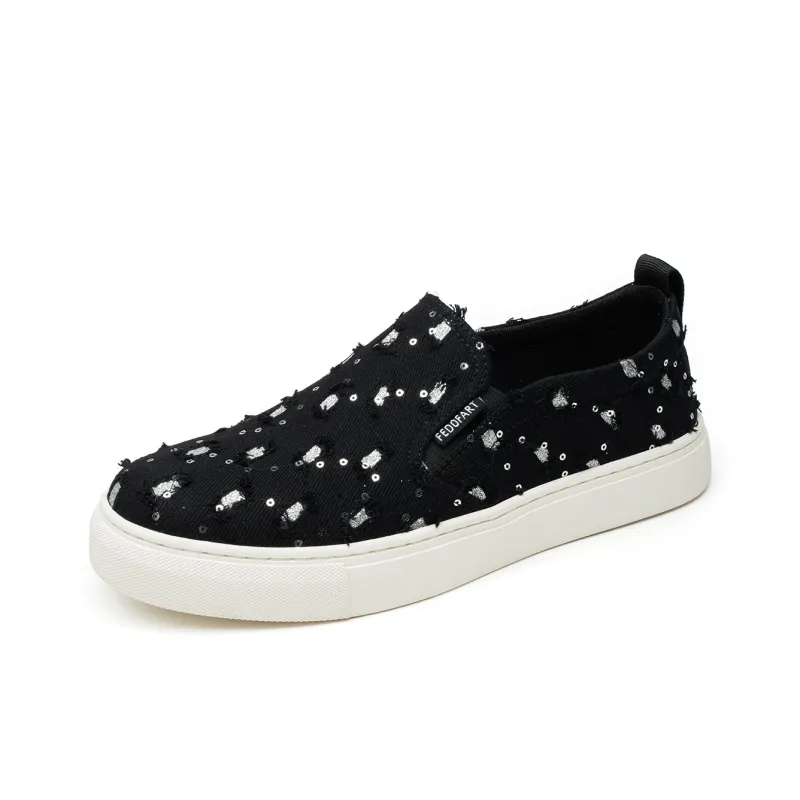 FED Low Top Casual Shoes Men's Black-1