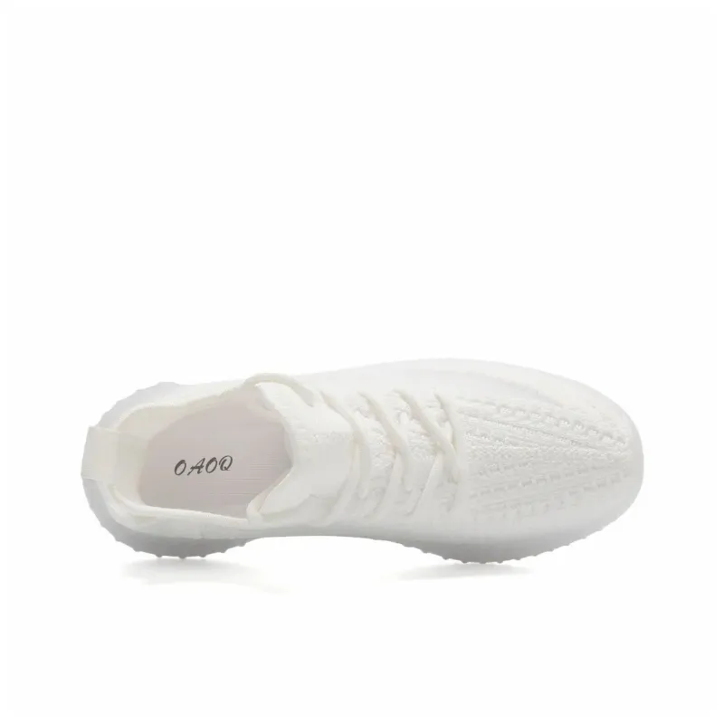 OAOQ Cushioning Height Increasing Abrasion Resistant Lightweight Slip Resistant Low Top Casual Shoes Unisex-61