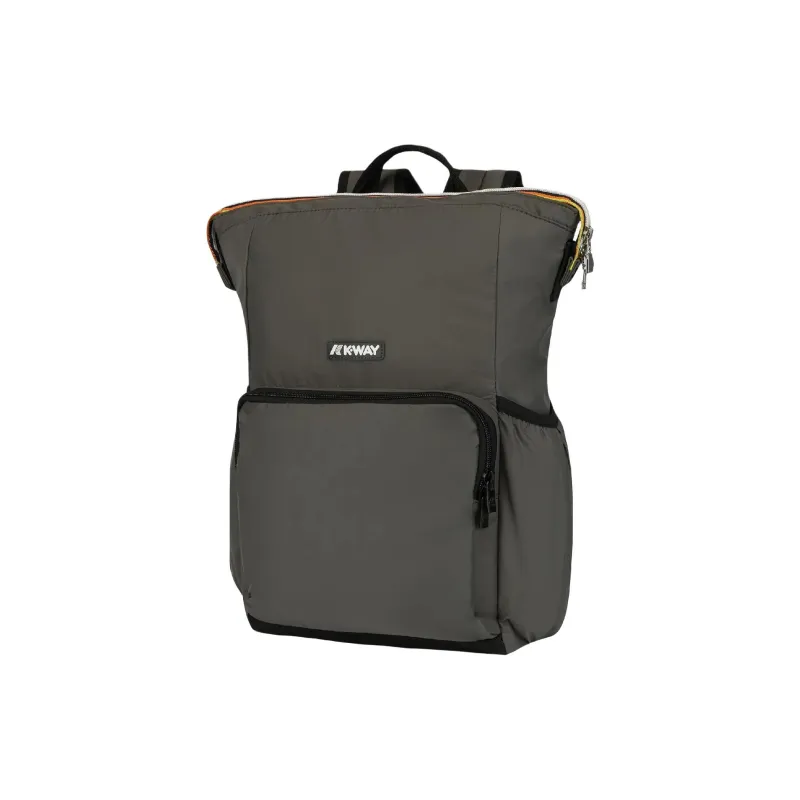 K WAY Ripstop Fabric Backpack Unisex Army Green-1