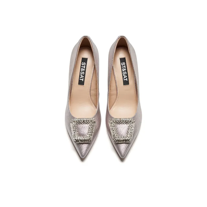 ST&SAT High Heels Women's Champagne-3
