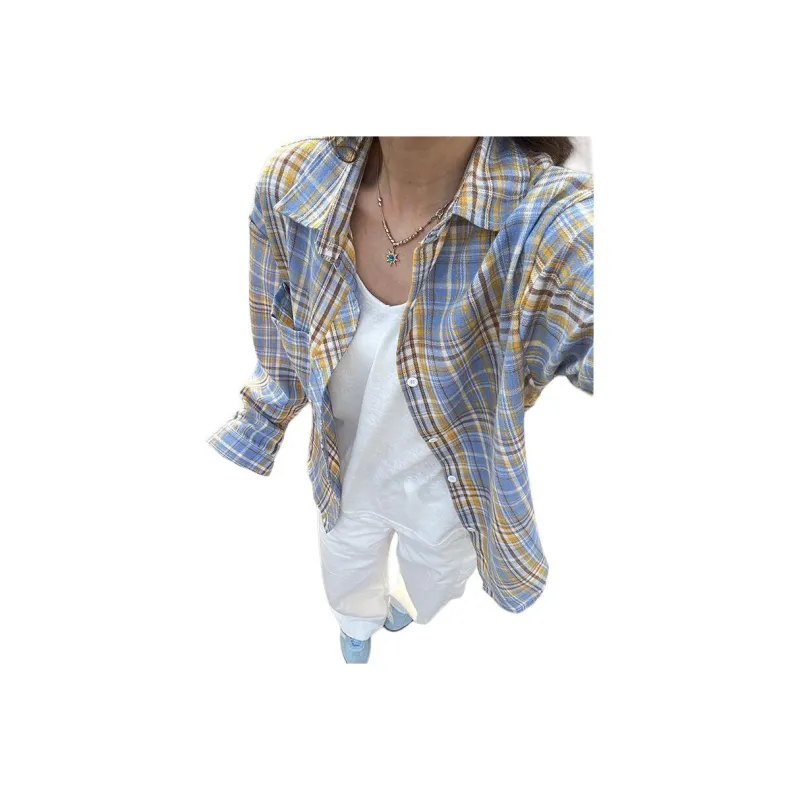 VPDP Shirts Unisex Yellow Plaid-0