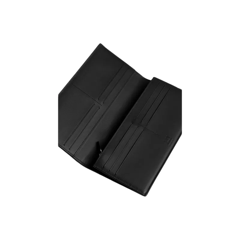 Dunhill Coated Canvas Wallet Men's Black Gray-2