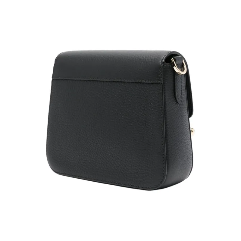 Strathberry Leather Shoulder Bag, Crossbody Bag Women's Black-1