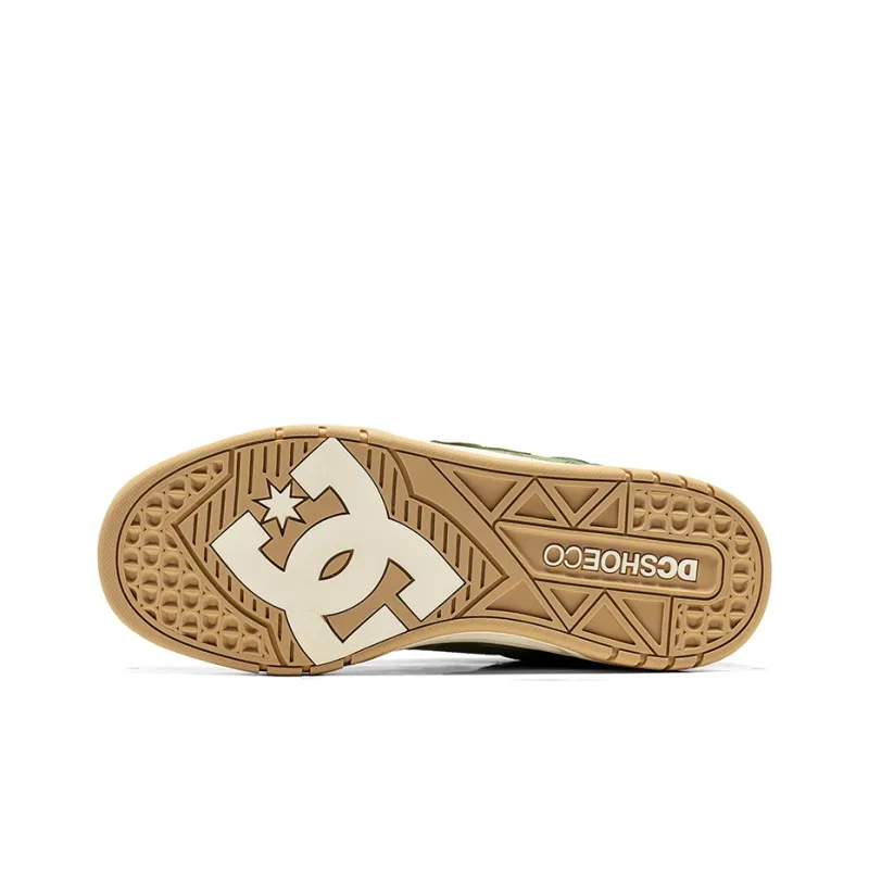 DC Shoes Slip Resistant Shock Absorbers With Abrasion Resistant Properties Low Top Skateboard Shoes Men's Tundra Forest-4