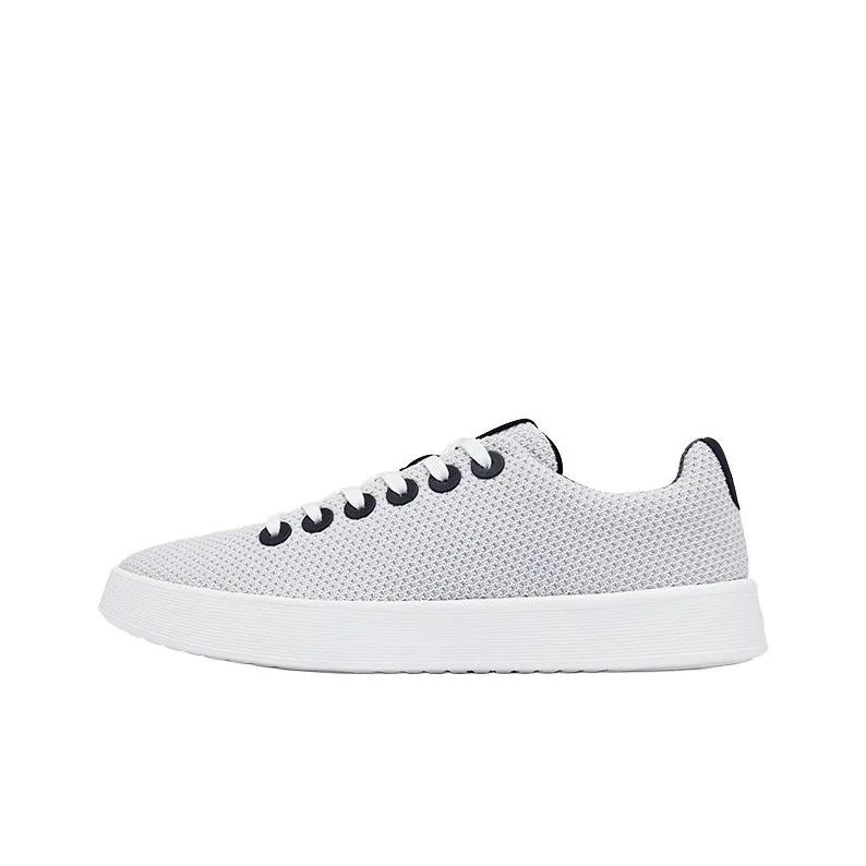 Allbirds Abrasion Resistant Low Top Casual Shoes Men's Polar White Navy Mixed Color-0
