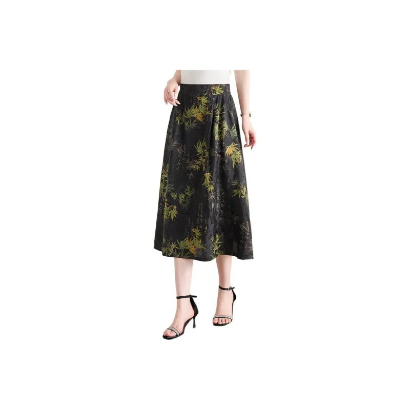 Yi Mengyuan Casual Long Skirt Women's-0