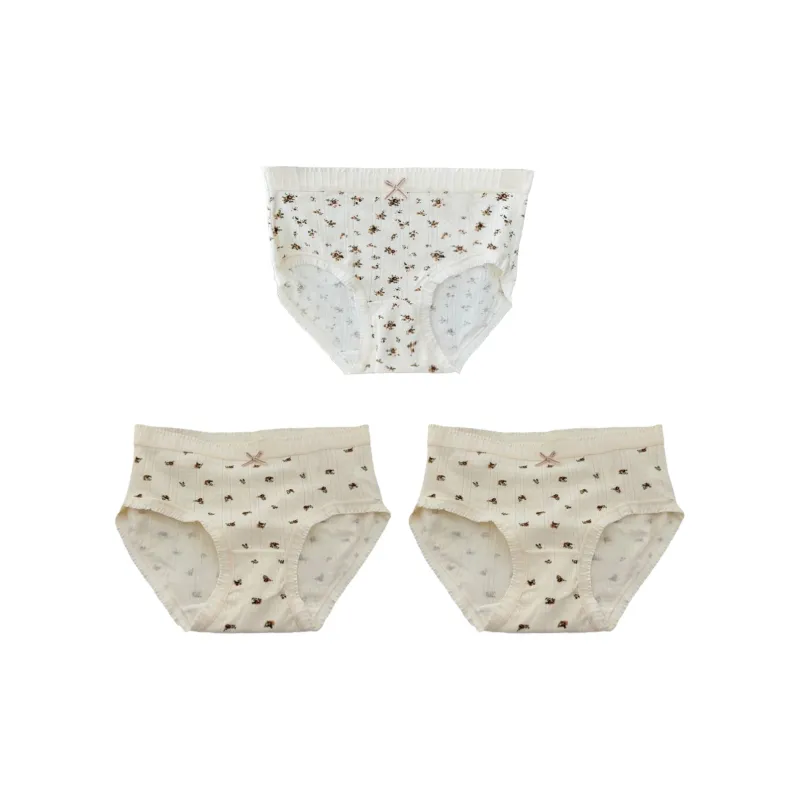 Flowers In Water Underpants Women's 3 Pack-0