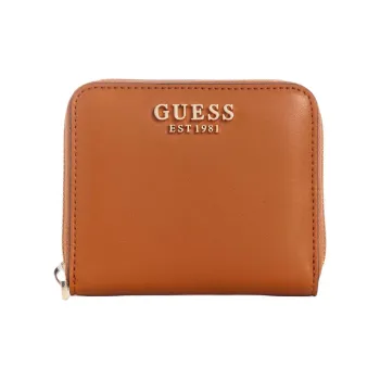 GUESS Smooth Artificial Leather Wallet Small Size Women's Connyk Brandy