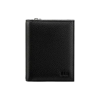 HLA Cow Leather Wallet Regular Unisex Black