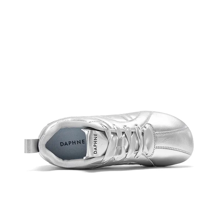 DAPHNE Low Top Skateboard Shoes Women's Silver-3