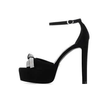 stuart weitzman Discoplatform 130mm Bow-detail Sandals