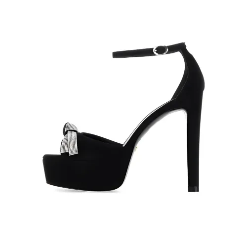 stuart weitzman Discoplatform 130mm Bow detail Sandals
