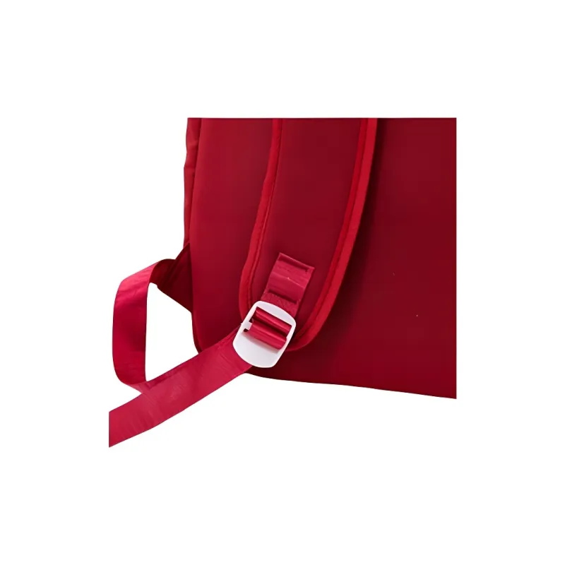 SUN EARTH &U Canvas Backpack Unisex Red/Black-4