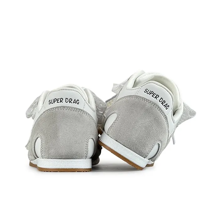 LuzaoT SUPER DRAG Low Top Casual Shoes Women's White-3