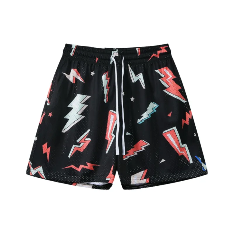 KPADB Loose Fit Lace Up Training Sports Running Pants Basketball Shorts Unisex-2