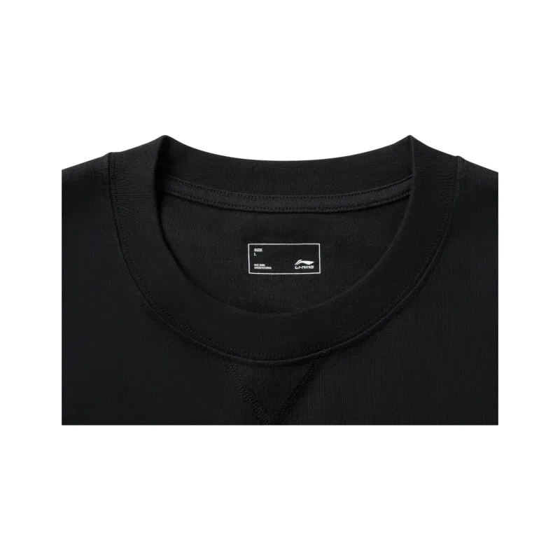 LiNing Sports Life Collection T Shirt Unisex Night Black-2