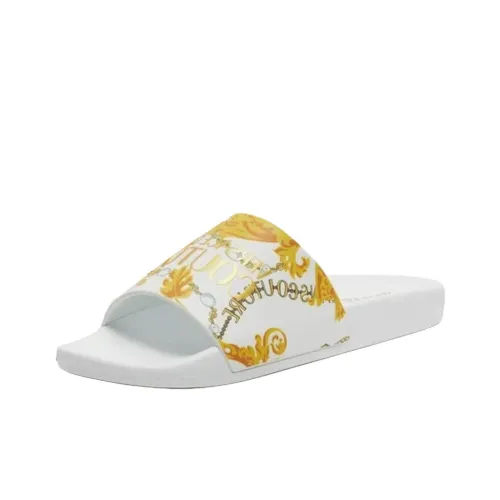 VERSACE JEANS COUTURE Slide Slippers Men's White