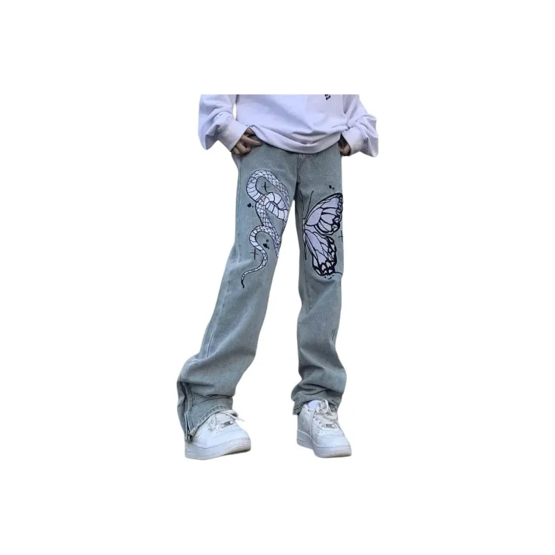 RASHOMONG Jeans Unisex Blue-0