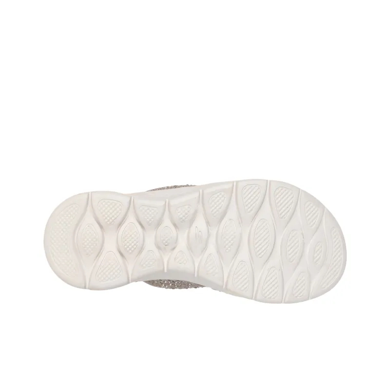 Skechers Go Walk Fle Slide Slippers Women's Taupe-3