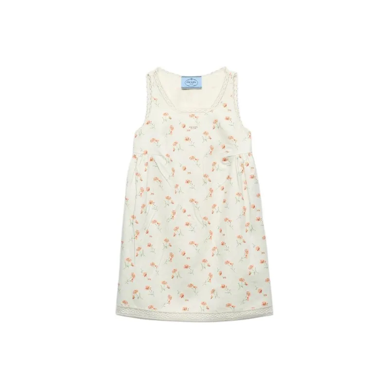 PRADA Sleeveless Dress Women's Beige-0