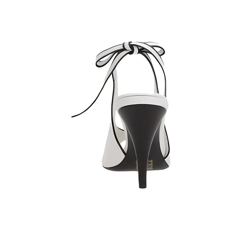 MIU MIU Cone Heel High Heels Women's White-3