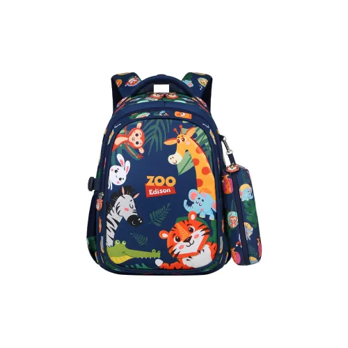 EDISON Polyester Backpack Regular Kids' Animal World/Rose And Cat/Rabbit Ground Cover