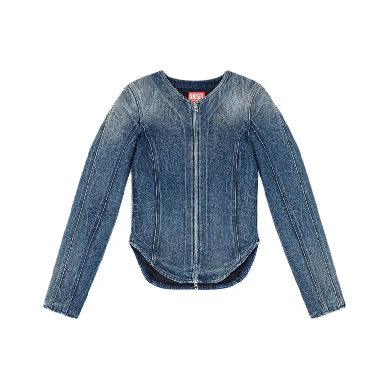 DIESEL Zip up Denim Jacket-0