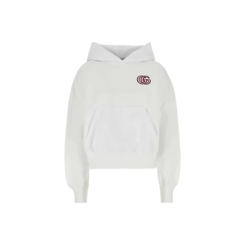GUCCI Logo embroidered Hoodie-0
