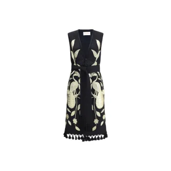 Valentino Sleeveless Dress Women's Black
